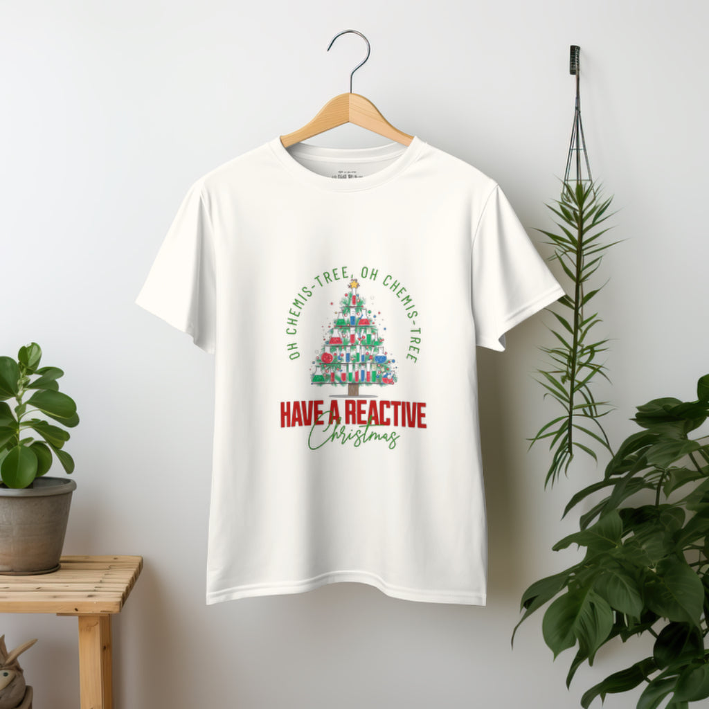 Oh Chemis-Tree Have a Reactive Christmas Science T-Shirt