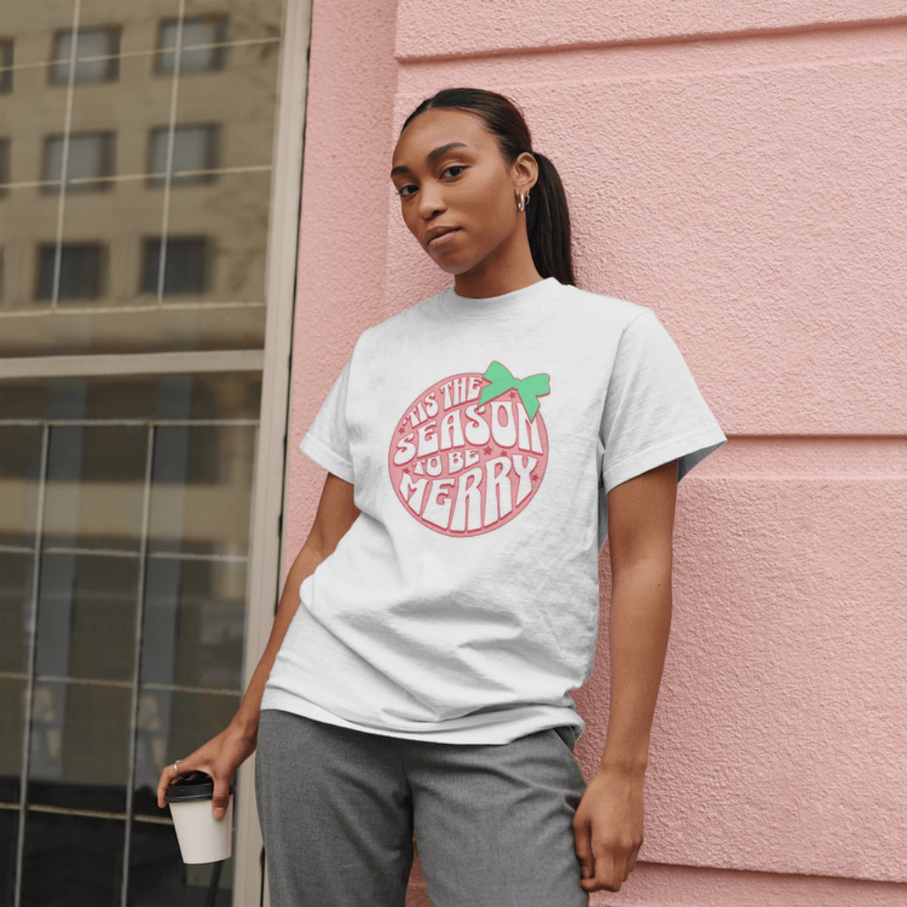 Tis the Season to Be Merry Retro Christmas T-Shirt