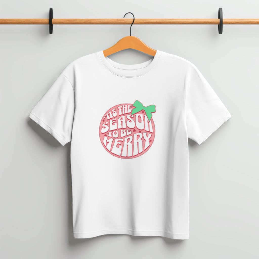 Tis the Season to Be Merry Retro Christmas T-Shirt