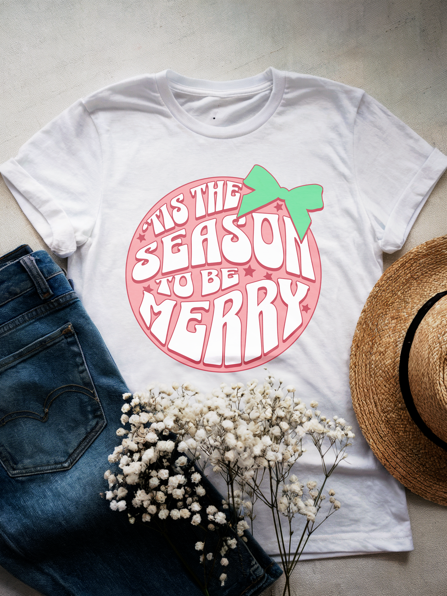 Tis the Season to Be Merry Retro Christmas T-Shirt