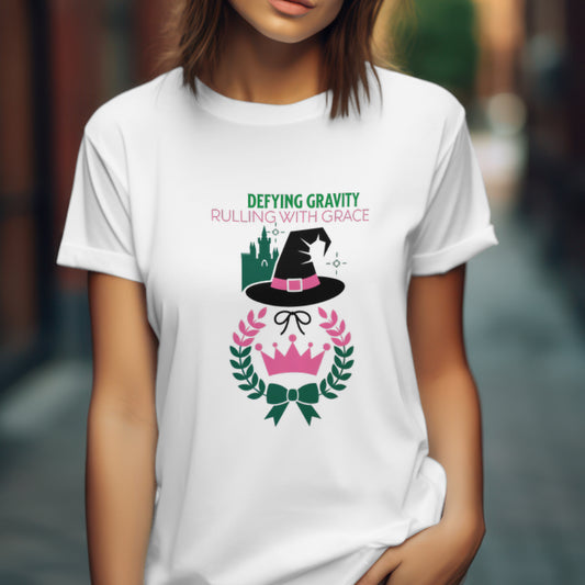 Defying Gravity T-Shirt - Empowering Witchy Mom Tee