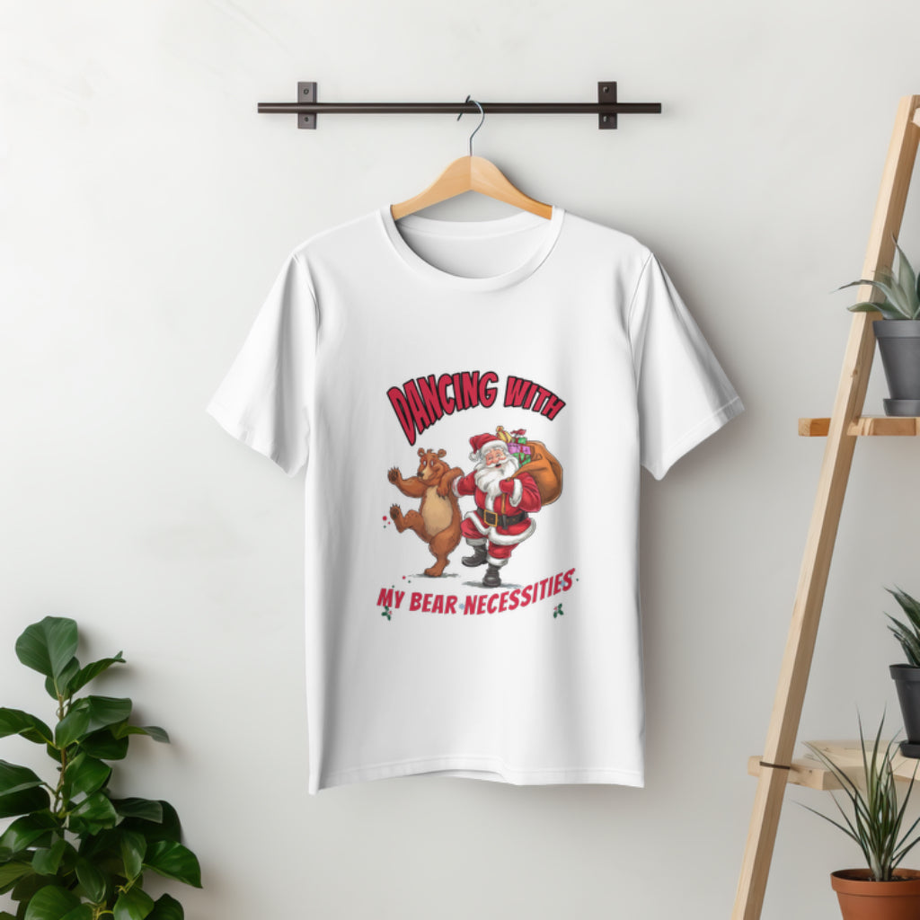 Dancing with My Bear Necessities Santa Christmas T-Shirt