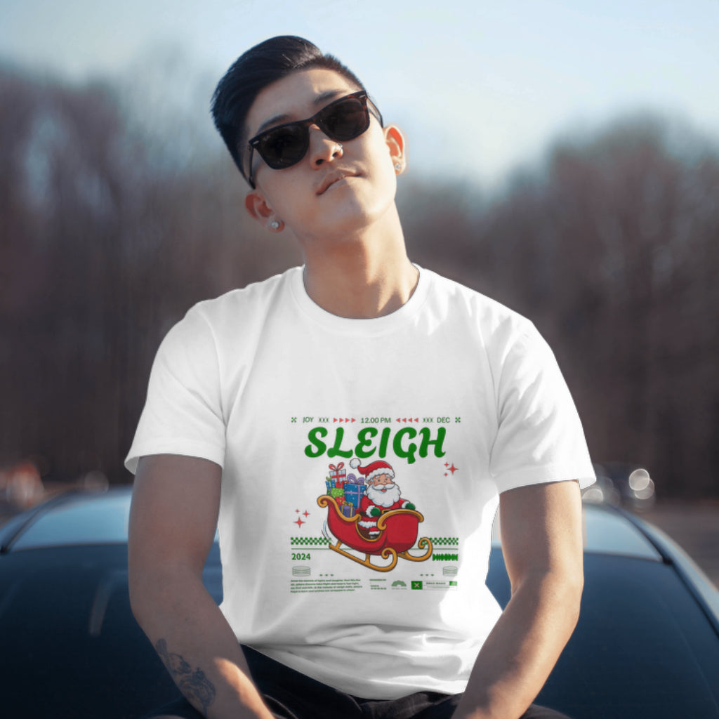 Sleigh Santa Christmas Event Graphic T-Shirt 2024