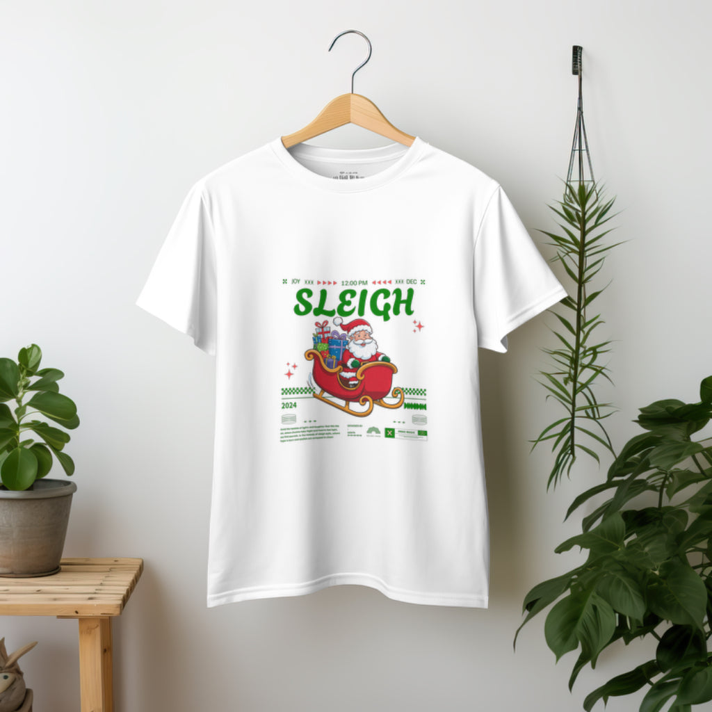 Sleigh Santa Christmas Event Graphic T-Shirt 2024