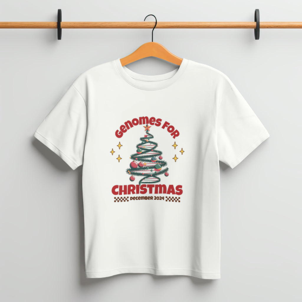 Genomes for Christmas 2024 Science-Themed Holiday T-Shirt