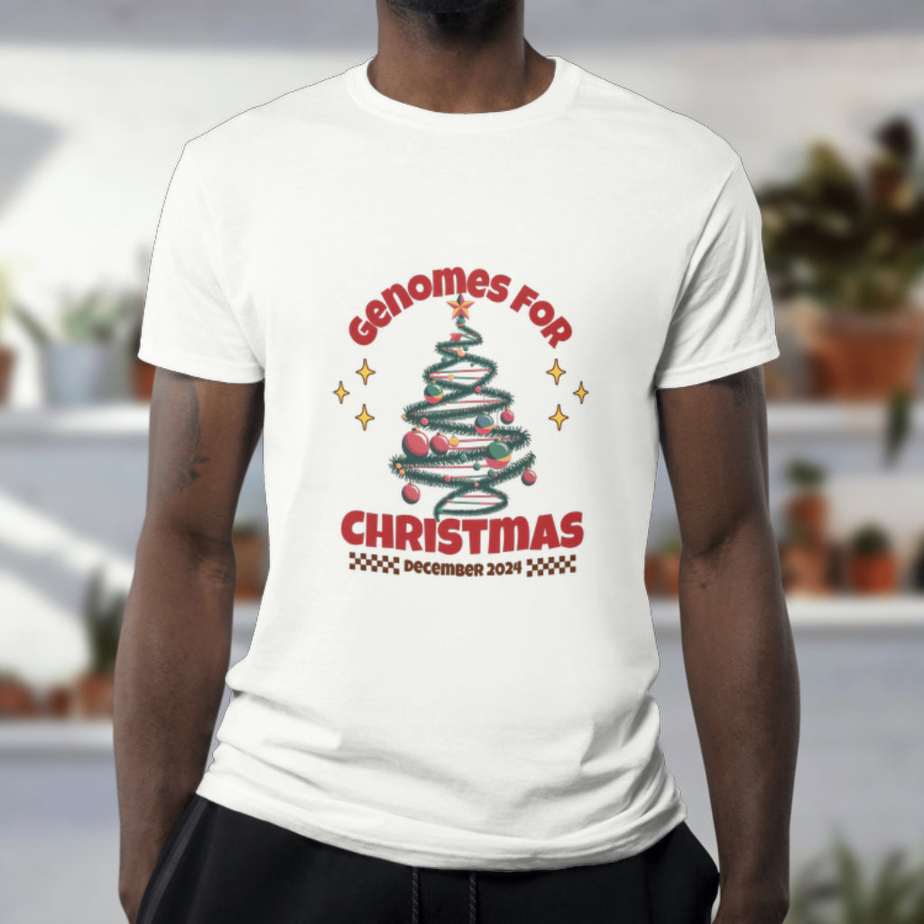 Genomes for Christmas 2024 Science-Themed Holiday T-Shirt