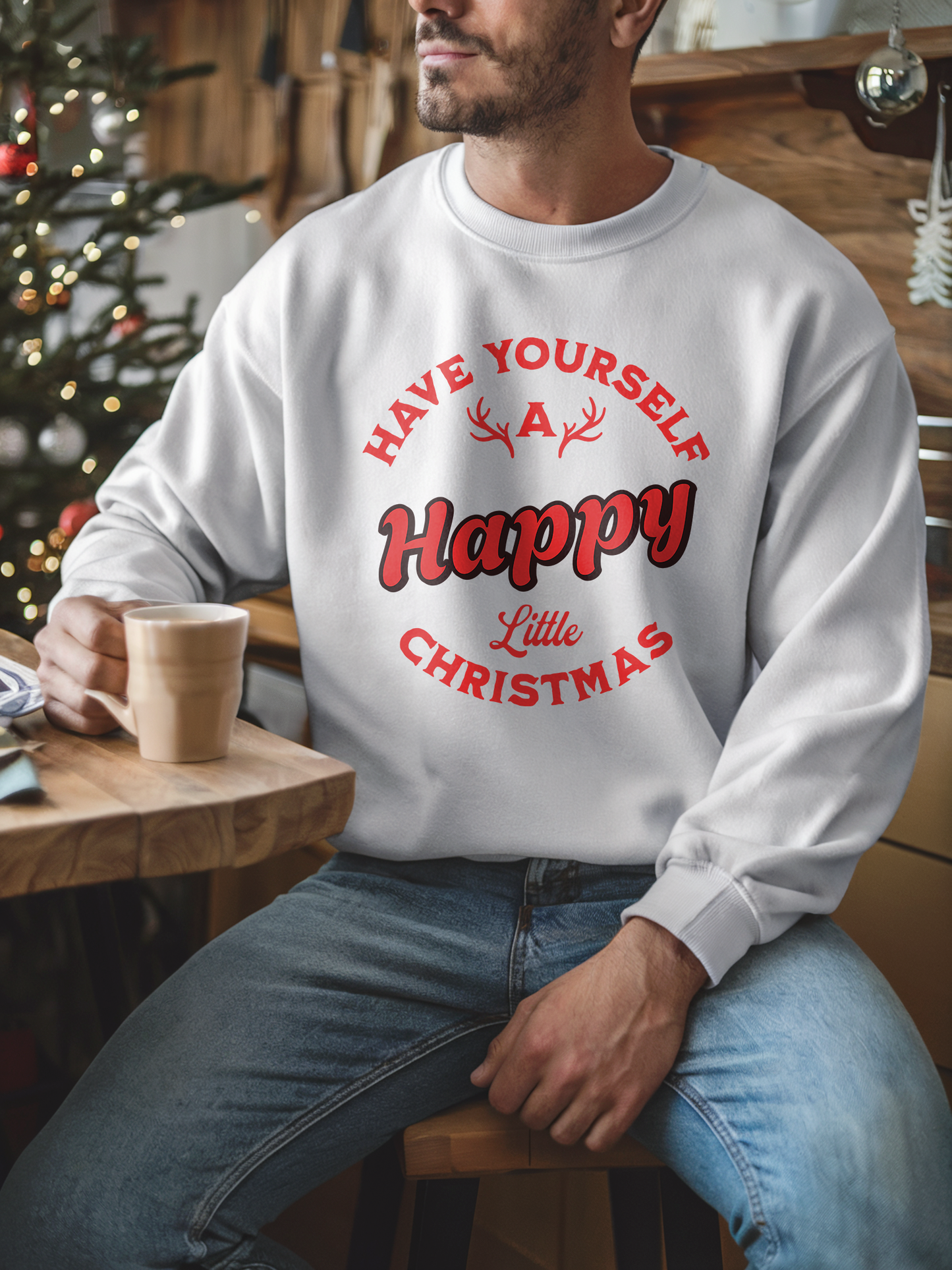 Have Yourself a Happy Little Christmas Sweatshirt, Cozy Holiday Sweater, Christmas Cheer